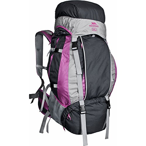 Trespass Aria, Pansy, Rucksack 60 Liter mit eingebauter Regenhülle, Rosa / Pink Trespass Aria, Pansy, Rucksack 60 Liter mit eingebauter Regenhülle, Rosa / Pink von Trespass
