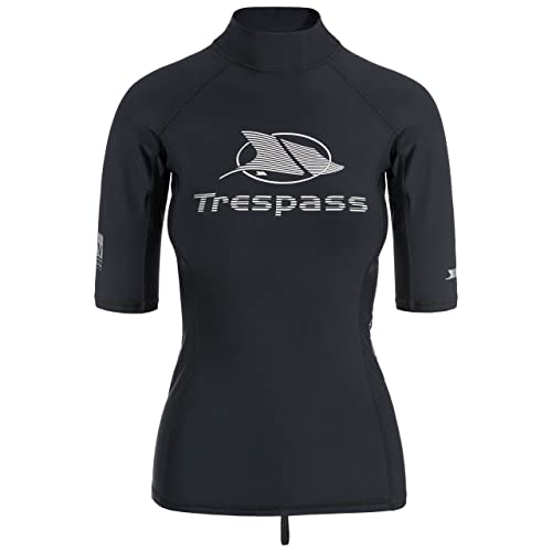 Trespass Azad, Black, XS, Rash Guard Top mit UV-Schutz für Damen, X-Small, Schwarz Trespass Azad, Black, XS, Rash Guard Top mit UV-Schutz für Damen, X-Small, Schwarz von Trespass