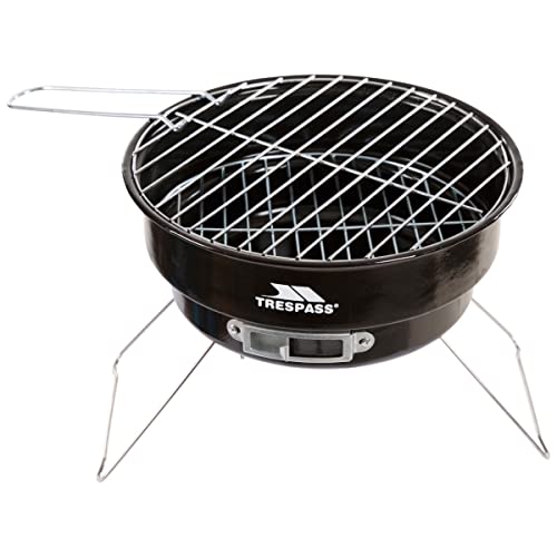 Trespass Barby, Black, Tragbarer Campinggrill mit Isolationstasche 24cm x 27cm x 27cm, Schwarz von Trespass