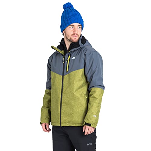 Trespass Bear, Carbon, XL, Gepolsterte Warme Wasserdichte Skijacke mit abnehmbarer Kapuze, Schneefang & Skipasstasche für Herren, X-Large, Grau Trespass Bear, Carbon, XL, Gepolsterte Warme Wasserdichte Skijacke mit abnehmbarer Kapuze, Schneefang & Skipasstasche für Herren, X-Large, Grau von Trespass