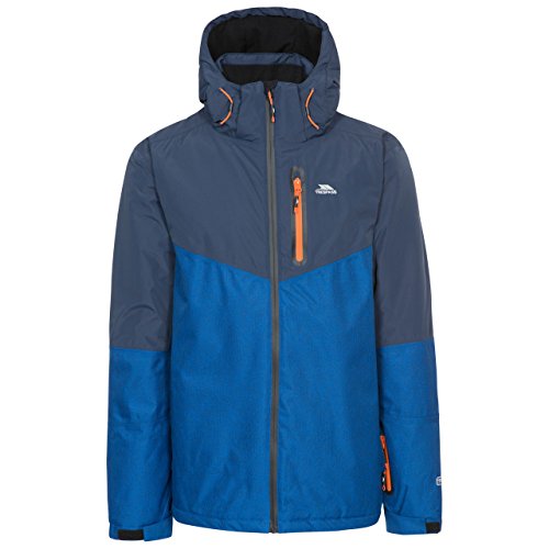 Trespass Bear, Navy, XS, Gepolsterte Warme Wasserdichte Skijacke mit abnehmbarer Kapuze, Schneefang & Skipasstasche für Herren, X-Small, Blau Trespass Bear, Navy, XS, Gepolsterte Warme Wasserdichte Skijacke mit abnehmbarer Kapuze, Schneefang & Skipasstasche für Herren, X-Small, Blau von Trespass