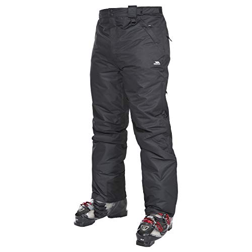 Trespass Herren Bezzy Skihose Mit Knöchelreißverschlüssen, Knöchelgamaschen & Seitenbelüftung, Black, M von Trespass