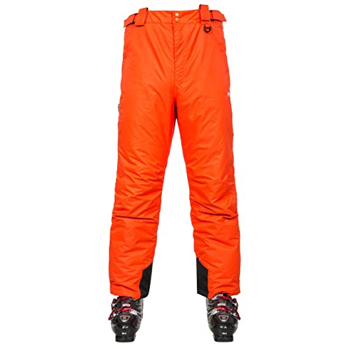 Trespass Bezzy , Hot Orange, XXS, Wasserdichte Skihose mit Knöchelreißverschlüssen, Knöchelgamaschen & Seitenbelüftung für Herren, Orange, XX-Small / 2X-Small / 2XS von Trespass