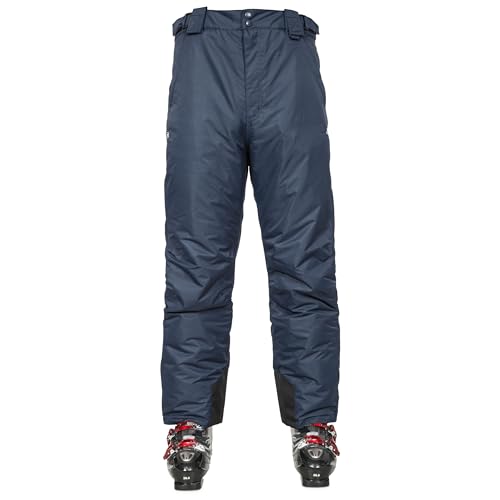 Trespass Bezzy , Navy, XXL, Wasserdichte Skihose mit Knöchelreißverschlüssen, Knöchelgamaschen & Seitenbelüftung für Herren, Blau, XX-Large / 2X-Large / 2XL von Trespass