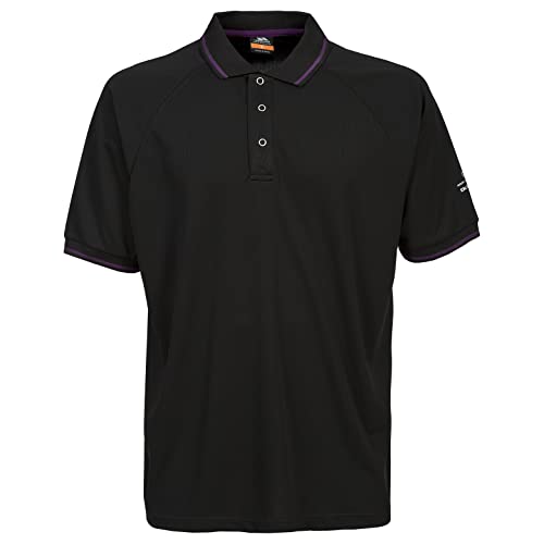 Trespass Bonington, Black, S, Mückenabweisendes Schnelltrocknendes T-Shirt mit UV-Schutz für Herren, Small, Schwarz von Trespass