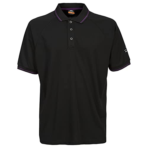 Trespass Bonington, Black, S, Mückenabweisendes Schnelltrocknendes T-Shirt mit UV-Schutz für Herren, Small, Schwarz Trespass Bonington, Black, S, Mückenabweisendes Schnelltrocknendes T-Shirt mit UV-Schutz für Herren, Small, Schwarz von Trespass