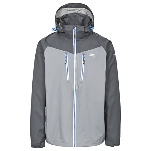 Trespass Boone, Storm Grey, L, Wasserdichte Jacke mit Unterarmbelüftung für Herren, Large, Grau Trespass Boone, Storm Grey, L, Wasserdichte Jacke mit Unterarmbelüftung für Herren, Large, Grau von Trespass