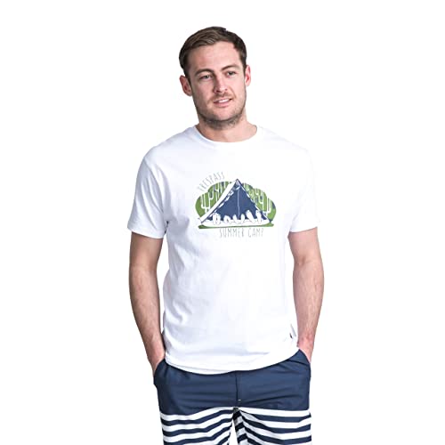 Trespass Camp, White, S, T-Shirt mit Aufdruck für Herren, Small, Weiß Trespass Camp, White, S, T-Shirt mit Aufdruck für Herren, Small, Weiß von Trespass