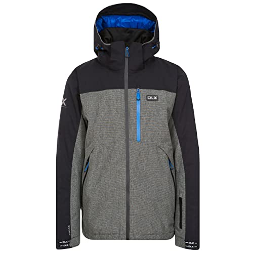 Trespass Cassady Wasserdichte DLX Skijacke / Funktionsjacke / Wetterjacke mit abnehmbarer Kapuze, Unterarmbelüftung, Kopfhörereingang, Skibrillentasche, herausnehmbarem Schneefang & Skipasstasche für Herren Trespass Cassady Wasserdichte DLX Skijacke / Funktionsjacke / Wetterjacke mit abnehmbarer Kapuze, Unterarmbelüftung, Kopfhörereingang, Skibrillentasche, herausnehmbarem Schneefang & Skipasstasche für Herren von Trespass