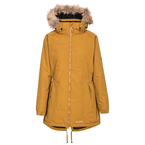 Trespass Celebrity, Golden Brown, XXS, Warme Wasserdichte Jacke mit abnehmbarer Kapuze für Damen, Braun, XX-Small / 2X-Small / 2XS von Trespass