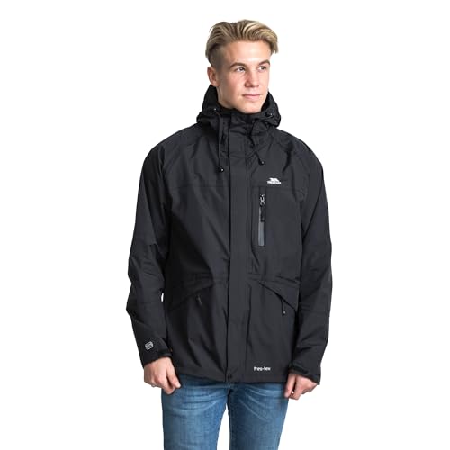 Trespass Herren Corvo Jacket Regenjacke, schwarz (Black), S EU Trespass Herren Corvo Jacket Regenjacke, schwarz (Black), S EU von Trespass