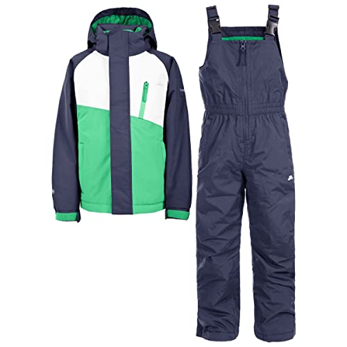 Trespass Crawley, Clover, 2/3, Wasserdichter Skianzug mit abnehmbarer Kapuze, Knöchelgamaschen & Knöchelreißverschlüssen für Kinder / Unisex / Mädchen und Jungen, 2-3 Jahre, Grün Trespass Crawley, Clover, 2/3, Wasserdichter Skianzug mit abnehmbarer Kapuze, Knöchelgamaschen & Knöchelreißverschlüssen für Kinder / Unisex / Mädchen und Jungen, 2-3 Jahre, Grün von Trespass
