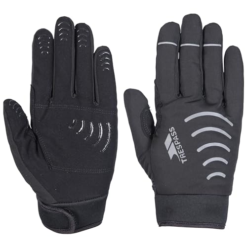 Trespass Crossover, Black, M/L, Wasserdichte Handschuhe mit Noppen für Damen und Herren / Unisex, Medium/Large, Schwarz von Trespass