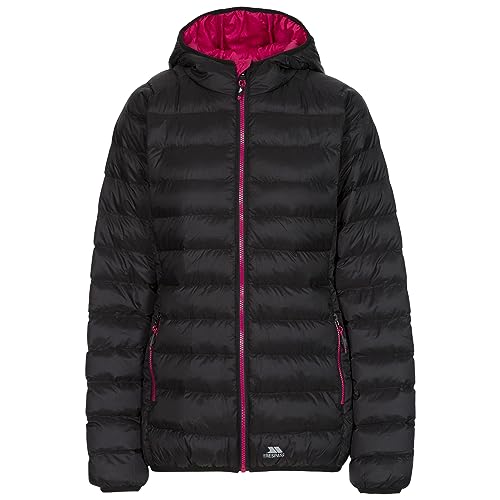 Trespass Damen Abigail Gepolsterte Jacke Mit Integrierter Kapuze, Black, XXS Trespass Damen Abigail Gepolsterte Jacke Mit Integrierter Kapuze, Black, XXS von Trespass