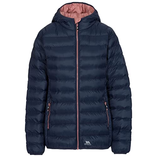 Trespass Damen Abigail Gepolsterte Jacke Mit Integrierter Kapuze, Navy, XXS von Trespass