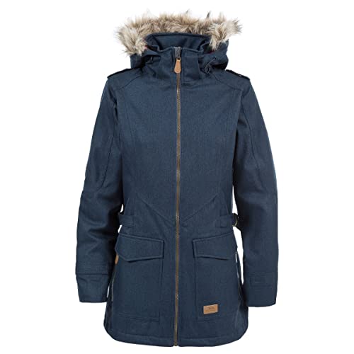 Trespass Damen Wasserdichte Jacke Mit Abnehmbarer Kapuze EVERYDAY, Navy, L, FAJKRAK20003-FAJKRAN20012_NA1L von Trespass