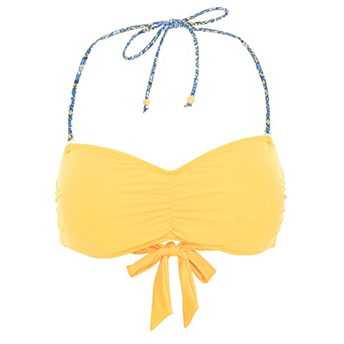 Trespass Damen Jessica Bandeau-Bikinioberteil mit abnehmbarem Nackengurt und herausnehmbaren Polstern, Sunshine, XXS Trespass Damen Jessica Bandeau-Bikinioberteil mit abnehmbarem Nackengurt und herausnehmbaren Polstern, Sunshine, XXS von Trespass