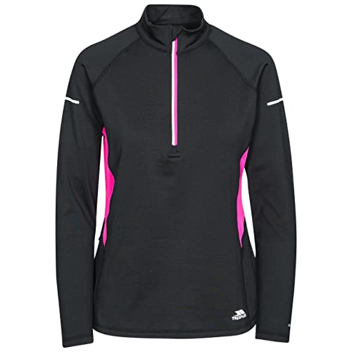 Trespass Damen Schnelltrocknendes Antibakterielles Langärmliges Sportoberteil Mit Schlüsseltasche Persin II, Black, XS, FATOLSN10001_BLKXS Trespass Damen Schnelltrocknendes Antibakterielles Langärmliges Sportoberteil Mit Schlüsseltasche Persin II, Black, XS, FATOLSN10001_BLKXS von Trespass