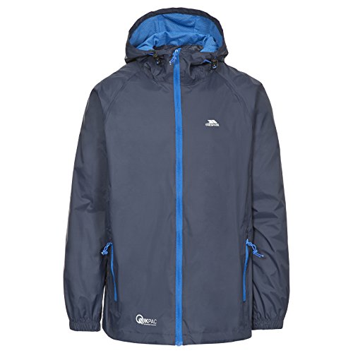 Trespass Damen Kompakt Zusammenrollbare Wasserdichte Regenjacke Qikpac Jacket, Navy, XL, UAJKRAI10001_NA1XL Trespass Damen Kompakt Zusammenrollbare Wasserdichte Regenjacke Qikpac Jacket, Navy, XL, UAJKRAI10001_NA1XL von Trespass