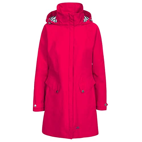 Trespass Damen Regenjacke Mit Einrollbarer Kapuze Rainy Day, Red, S, FAJKRAM20002_REDS Trespass Damen Regenjacke Mit Einrollbarer Kapuze Rainy Day, Red, S, FAJKRAM20002_REDS von Trespass