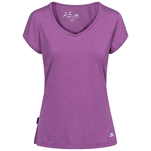 Trespass Damen Schnelltrocknendes Stretch T-shirt Mirren, Grape Wine, XS, FATOTSN10006_GPWXS Trespass Damen Schnelltrocknendes Stretch T-shirt Mirren, Grape Wine, XS, FATOTSN10006_GPWXS von Trespass