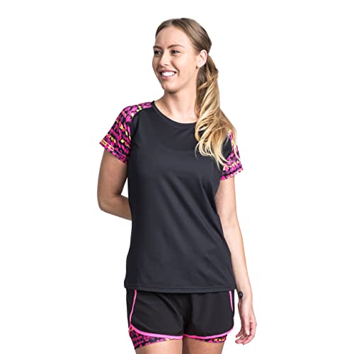 Trespass Damen Schnelltrocknendes T-shirt Mit Reflektierenden Details Binkie, Black, XS, FATOTSN10002_BLKXS Trespass Damen Schnelltrocknendes T-shirt Mit Reflektierenden Details Binkie, Black, XS, FATOTSN10002_BLKXS von Trespass