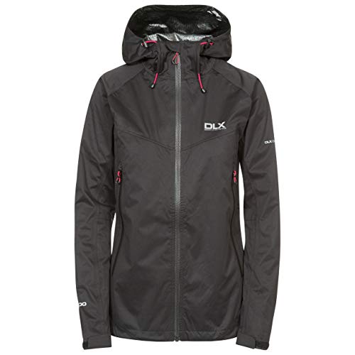 Trespass Damen Wasserdichte Regenjacke mit Kapuze und Unterarmbelüftung Erika II, Black, XXS, FAJKRAM20006_BLKXXS Trespass Damen Wasserdichte Regenjacke mit Kapuze und Unterarmbelüftung Erika II, Black, XXS, FAJKRAM20006_BLKXXS von Trespass