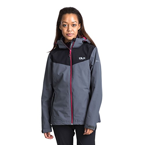 Trespass Damen Wasserdichte Softshelljacke Mit Abnehmbarer Kapuze Audray, Carbon, S, FAJKSSN10006_CBNS von Trespass