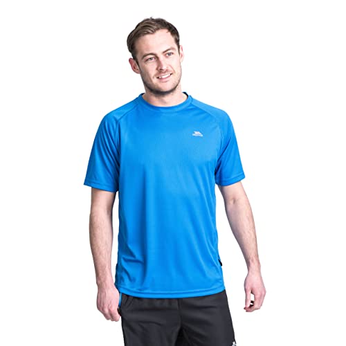 Trespass Debase, Bright Blue, S, Schnelltrocknendes T-Shirt für Herren, Small, Blau von Trespass