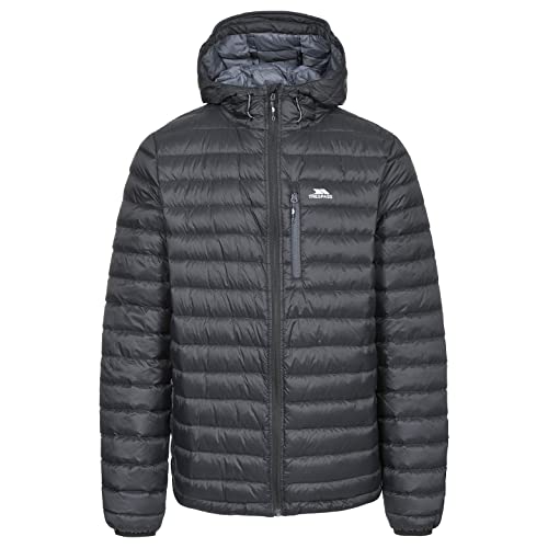 Trespass Digby, Black, XS, Leichte Warme Daunenjacke 80% Daunen für Herren, X-Small, Schwarz von Trespass