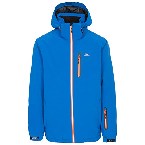 Trespass Duall Herren Wasserdichte mit abnehmbarer Kapuze & Unterarmbelüftung Skijacke, Blue, Gr. 2XL Trespass Duall Herren Wasserdichte mit abnehmbarer Kapuze & Unterarmbelüftung Skijacke, Blue, Gr. 2XL von Trespass