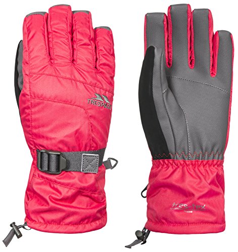Trespass Embray, Raspberry, XL, Wasserdichte Gepolsterte Handschuhe für Damen, X-Large, Rosa / Pink von Trespass