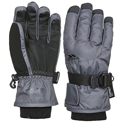 Trespass Ergon II, Carbon, 5/7, Warme Gepolsterte Wasserdichte Handschuhe für Kinder / Unisex / Mädchen und Jungen, 5-7 Jahre, Grau Trespass Ergon II, Carbon, 5/7, Warme Gepolsterte Wasserdichte Handschuhe für Kinder / Unisex / Mädchen und Jungen, 5-7 Jahre, Grau von Trespass