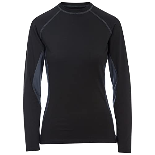 Trespass Exploit, Black X, XXS, Schnelltrocknendes Langärmliges Baselayer Top für Damen, XX-Small / 2XS / 2X-Small, Schwarz Trespass Exploit, Black X, XXS, Schnelltrocknendes Langärmliges Baselayer Top für Damen, XX-Small / 2XS / 2X-Small, Schwarz von Trespass