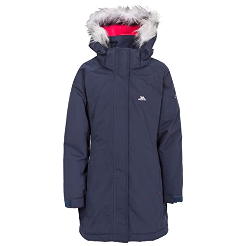 Trespass Fame, Navy, 3/4, Warme Gepolsterte Wasserdichte Jacke mit abnehmbarer Kapuze für Kinder / Mädchen 2-12 Jahre, 3-4 Jahre, Blau von Trespass