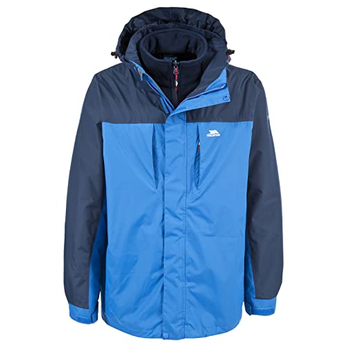 Trespass Faris wasserdichte 3-in-1 Jacke für Herren XX-Small Electric Blue von Trespass