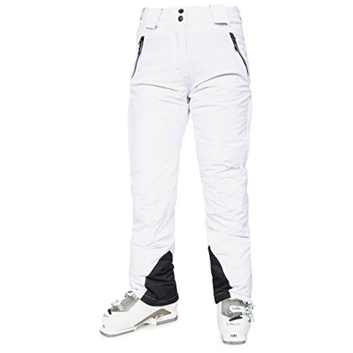 Trespass Galaya, White, XXL, Wasserdichte Skihose mit Knöchelreißverschlüssen für Damen, XX-Large / 2XL / 2X-Large, Weiß von Trespass