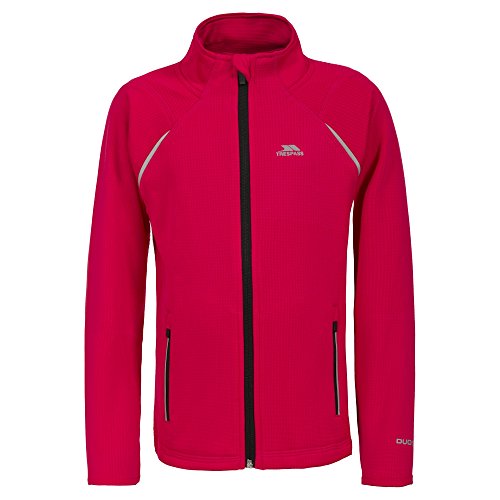 Trespass Harbird, Raspberry, 5/6, Schnelltrocknende Warme Fleecejacke für Kinder / Unisex / Mädchen und Jungen, 5-6 Jahre, Rosa / Pink von Trespass