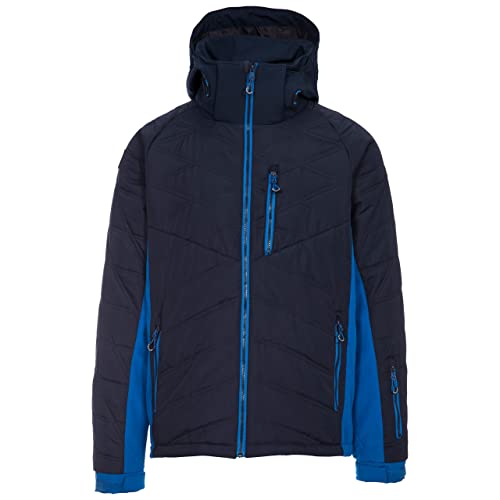 Trespass Herren Warme Winddichte Und Gepolsterte Jacke Mit Abnehmbarer Kapuze ABBOTSBURY, Navy, M, MAJKSKTR0007_NA1M von Trespass