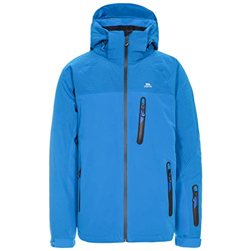 Trespass Herren APPIN wasserdichte Skijacke Mit Abnehmbarer Kapuze, Blue, XXS Trespass Herren APPIN wasserdichte Skijacke Mit Abnehmbarer Kapuze, Blue, XXS von Trespass