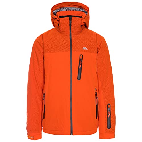 Trespass Herren APPIN wasserdichte Skijacke Mit Abnehmbarer Kapuze, Flame, XXL Trespass Herren APPIN wasserdichte Skijacke Mit Abnehmbarer Kapuze, Flame, XXL von Trespass