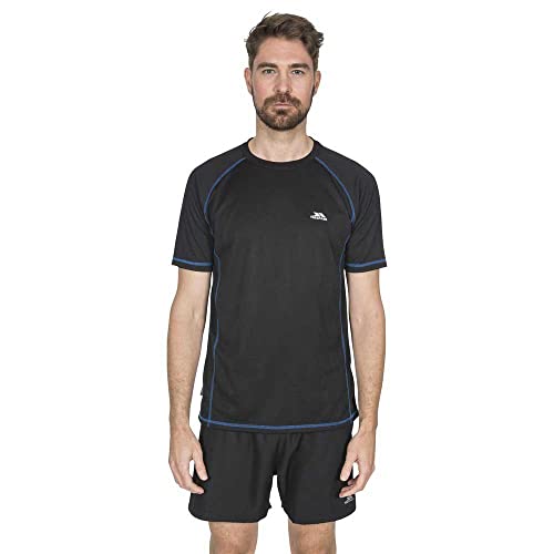 Trespass Herren Albert Schnelltrocknendes Kurzärmliges T-Shirt, Black, XL Trespass Herren Albert Schnelltrocknendes Kurzärmliges T-Shirt, Black, XL von Trespass