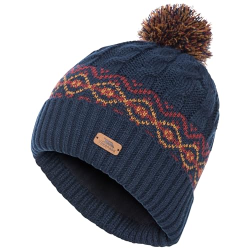 Trespass Herren Andrews Gestrickte M tze Mit Pom Pom, Navy, Einheitsgröße EU Trespass Herren Andrews Gestrickte M tze Mit Pom Pom, Navy, Einheitsgröße EU von Trespass