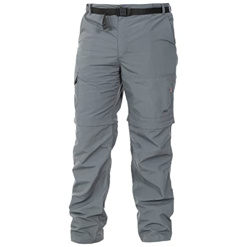 Trespass Herren Insektenabwehrende Schnelltrocknende Hose mit UV-Schutz und abnehmbaren Hosenbeinen Rynne, Carbon, M, MABTTRN10002_CBNM Trespass Herren Insektenabwehrende Schnelltrocknende Hose mit UV-Schutz und abnehmbaren Hosenbeinen Rynne, Carbon, M, MABTTRN10002_CBNM von Trespass