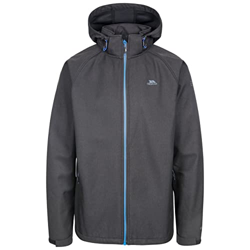 Trespass Maverick wasserdichte Softshelljacke für Herren mit verstellbarer Kapuze mit Reißverschluss Trespass Maverick wasserdichte Softshelljacke für Herren mit verstellbarer Kapuze mit Reißverschluss von Trespass