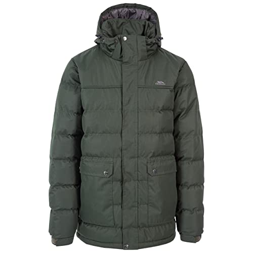 Trespass Herren Warme Gepolsterte Und Wasserdichte Winterjacke Mit Kapuze SPECTER, Olive, S, MAJKCAN20008_OLIS von Trespass