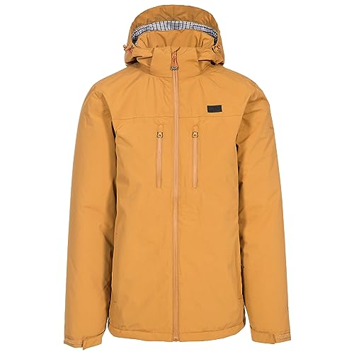 Trespass Herren Wasserdichte Jacke Mit Abnehmbarer Kapuze TOFFIT, Sandstone, L, MAJKRATR0003_SANL von Trespass