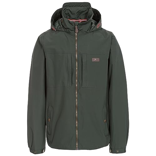 Trespass Herren Wasserdichte Jacke Mit Einrollbarer Kapuze Cartwright, Olive, L, MAJKRAN10006_OLIL Trespass Herren Wasserdichte Jacke Mit Einrollbarer Kapuze Cartwright, Olive, L, MAJKRAN10006_OLIL von Trespass