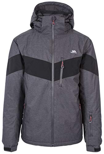 Trespass Herren Wasserdichte Skijacke Mit Abnehmbarer Kapuze TINLAW, Dark grey marl, L, MAJKSKTR0008_DGML Trespass Herren Wasserdichte Skijacke Mit Abnehmbarer Kapuze TINLAW, Dark grey marl, L, MAJKSKTR0008_DGML von Trespass