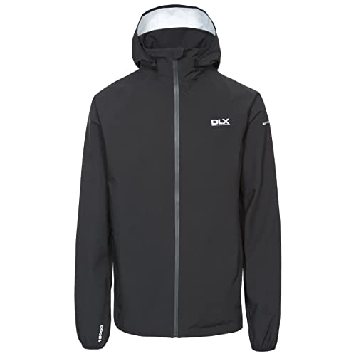 Trespass Herren Zusammenrollbare Wasserdichte Jacke Mit Abnehmbarer Kapuze Hawkings, Black, M, MAJKRAN10001_BLKM Trespass Herren Zusammenrollbare Wasserdichte Jacke Mit Abnehmbarer Kapuze Hawkings, Black, M, MAJKRAN10001_BLKM von Trespass